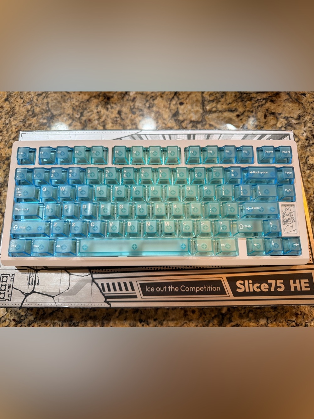 Chilkey white Slice75HE with Flux Switches
